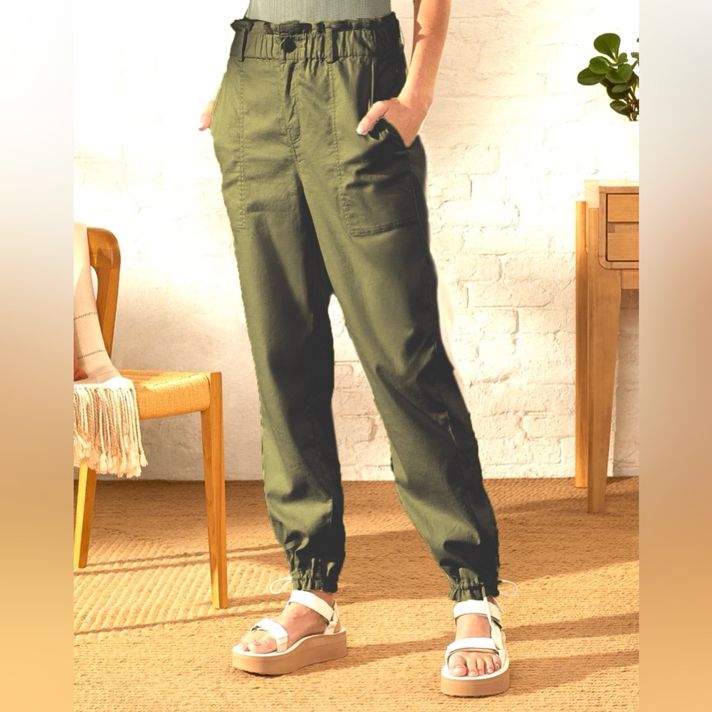 Upwest Hemp Cargo Army Green Joggers